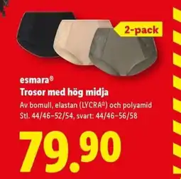 Lidl EsmaraⓇ Trosor med hög midja erbjuda