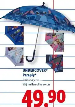 Lidl UNDERCOVER® Paraply erbjuda