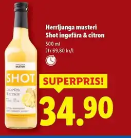 Lidl Herrljunga musteri Shot ingefära & citron erbjuda