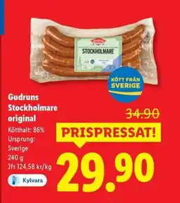 Lidl Gudruns Stockholmare original erbjuda