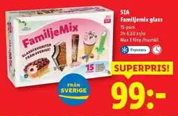 Lidl SIA Familjemix glass erbjuda
