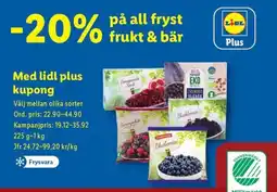 Lidl På all fryst frukt & bär erbjuda