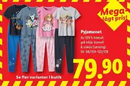 Lidl Pyjamasset erbjuda