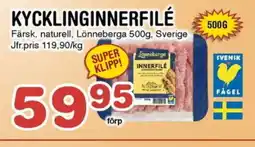 Nya Pulsen Lönneberga Kycklinginnerfilé erbjuda