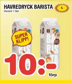 Nya Pulsen GARANT Havredryck barista erbjuda