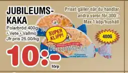 Nya Pulsen Jubileums- kaka Polarbröd erbjuda