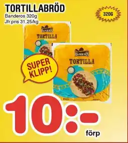 Nya Pulsen BANDEROS Tortillabröd erbjuda