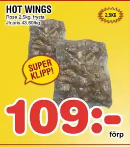 Nya Pulsen ROSE Hot wings erbjuda