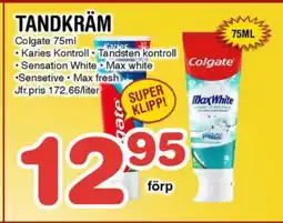 Nya Pulsen COLGATE Tandkräm erbjuda