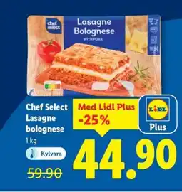 Lidl Chef Select Lasagne bolognese erbjuda