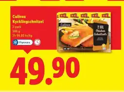 Lidl Culinea Kycklingschnitzel erbjuda