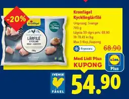 Lidl Kronfågel Kycklinglårfilé erbjuda
