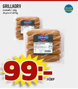 Nya Pulsen LINDVALLS Grillkorv erbjuda