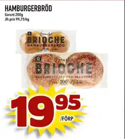 Prisma Mat GARANT Hamburgerbröd erbjuda