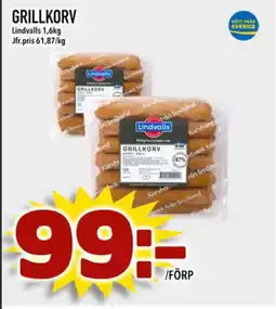 Prisma Mat LINDVALLS Grillkorv erbjuda