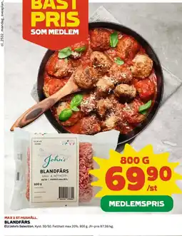 Coop Blandfärs erbjuda