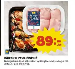 Coop Färsk kycklingfilé erbjuda