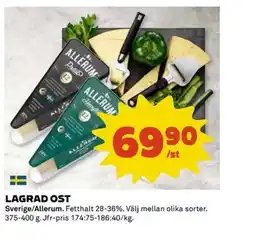 Coop ALLERUM Lagrad ost erbjuda