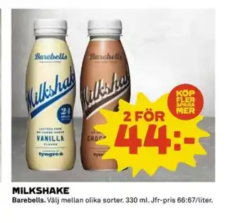 Coop BAREBELLS Milkshake erbjuda