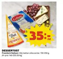 Coop Dessertost erbjuda