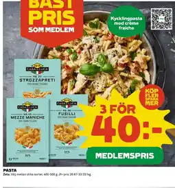Coop ZETA Pasta erbjuda