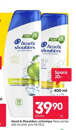 Rusta Head & Shoulders schampo erbjuda