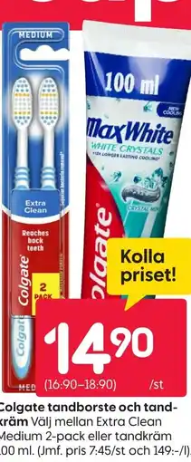 Rusta Colgate tandborste och tand erbjuda