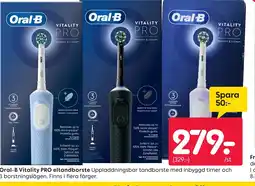 Rusta Oral-B Vitality PRO Oral-B Vitality PRO eltandborste erbjuda