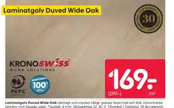 Rusta Laminatgolv Duved Wide Oak erbjuda