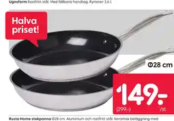 Rusta Rusta Home stekpanna erbjuda
