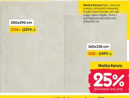 Rusta Matta Kenza erbjuda
