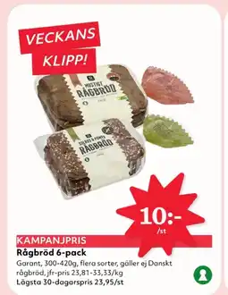 Hemköp Rågbröd 6-pack erbjuda