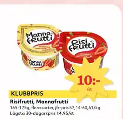 Hemköp Risifrutti, Mannafrutti erbjuda