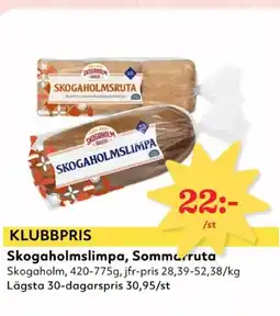 Hemköp Skogaholmslimpa, Sommeruta erbjuda