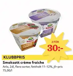 Hemköp Smaksatt crème fraiche erbjuda