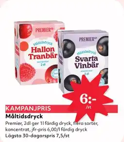 Hemköp KAMPANJPRIS Måltidsdryck erbjuda