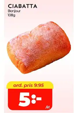 Matrix Butikerna CIABATTA Bonjour erbjuda