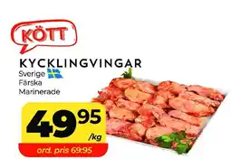 Matrix Butikerna KYCKLINGVINGAR Sverige Färska erbjuda