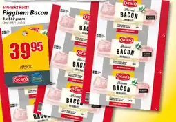 Extra Mjällby Stormarknad Svenskt kött! Piggham Bacon erbjuda