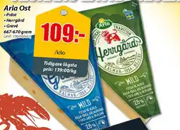 Extra Mjällby Stormarknad Arla Ost erbjuda