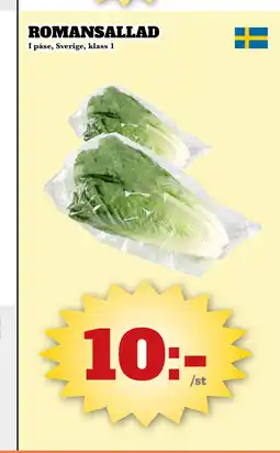 Bonum Matmarknad ROMANSALLAD I påse, Sverige, klass 1 erbjuda