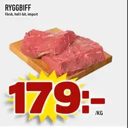 Din Mat RYGGBIFF Färsk, hel/i bit, import erbjuda