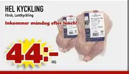 Din Mat HEL KYCKLING Färsk, Lantkyckling erbjuda