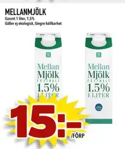 Din Mat MELLANMJÖLK erbjuda