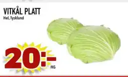 Din Mat VITKÅL PLATT erbjuda
