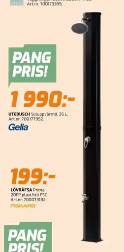 Bolist UTEDUSCH Soluppvärmd. 35 L. Art.nr. 700177952. erbjuda