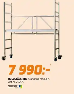 Bolist RULLSTÄLLNING Standard. Modul A. erbjuda
