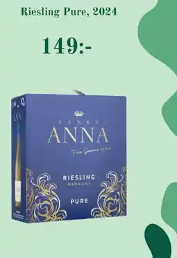 Systembolaget Riesling Pure, 2024 erbjuda