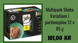 Zooplus Multipack Sheba Variations i portionspåse erbjuda
