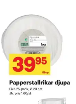 City Gross Papperstallrikar djupa erbjuda
